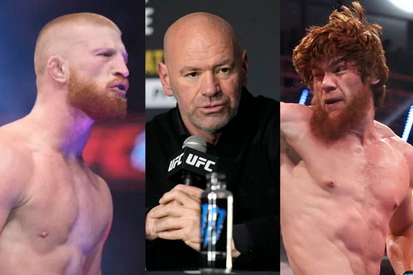 Bo Nickal; Dana White; Sharaputdin Magomedov