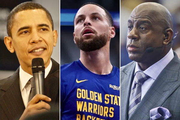 Barack Obama, Stephen Curry, Magic Johnson