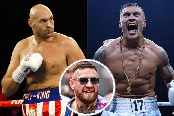 Tyson Fury, Oleksandr Usyk, Conor McGregor