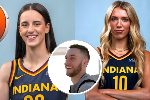 Caitlin Clark, Lexie Hull, and Connor McCaffery