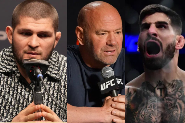 Khabib Nurmagomedov, Dana White, Ilia Topuria