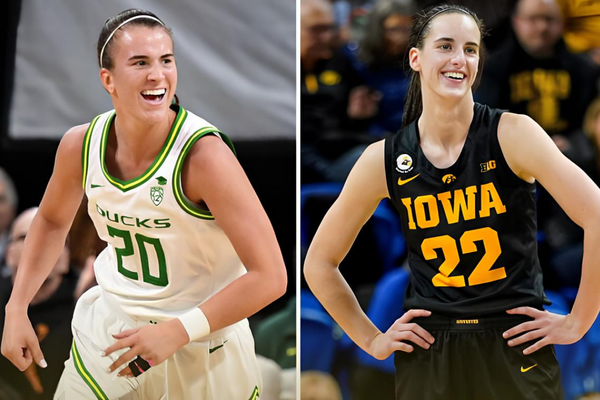 Sabrina Ionescu and Caitlin Clark