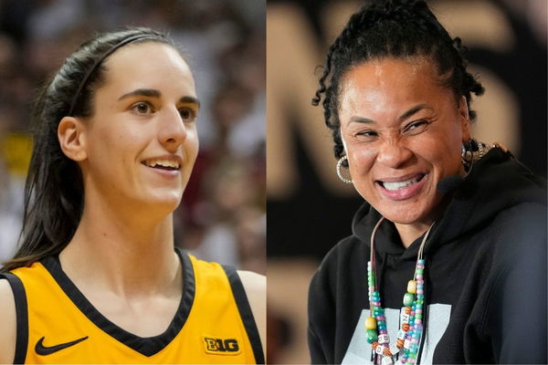 Dawn Staley and Caitlin Clark