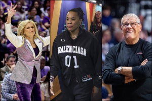 Kim Mulkey, Dawn Staley and Geno Auriemma