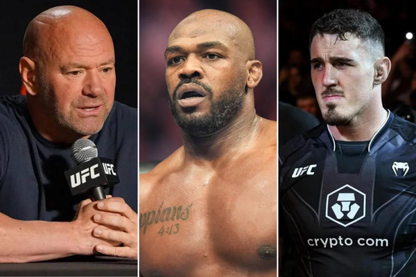 Dana White, Jon Jones, Tom Aspinall