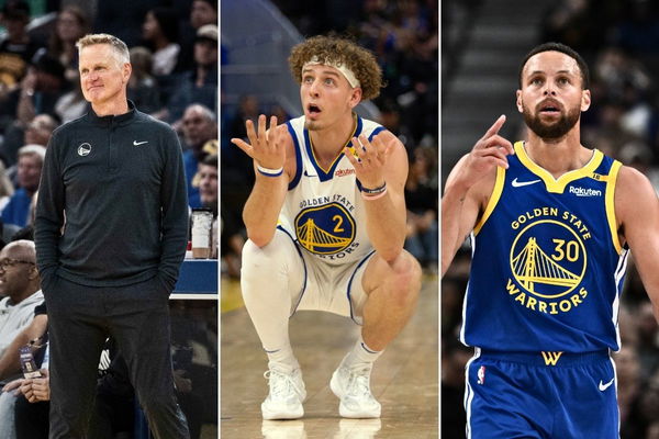 Brandin Podziemski, Steve Kerr, Stephen Curry