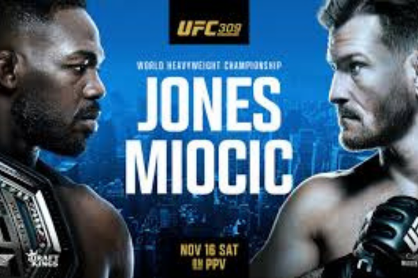 UFC 309 poster Jon jones, Stipe Miocic