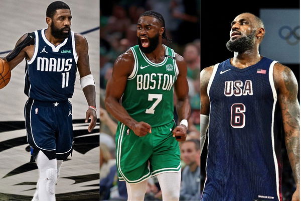 Kyrie Irving, Jaylen Brown, LeBron James