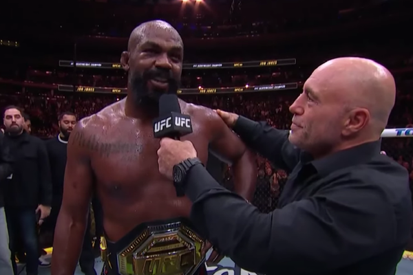 Jon Jones, Joe Rogan UFC 309 octagon interview