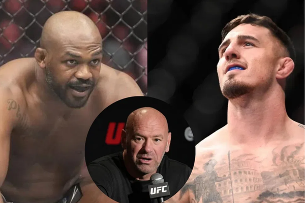 Jon Jones, Tom Aspinall, Dana White