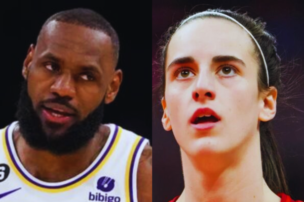LeBron James and caitlin Clark