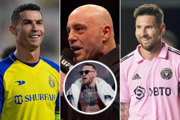 Cristiano Ronaldo, Lionel Messi, Joe Rogan, Conor McGregor