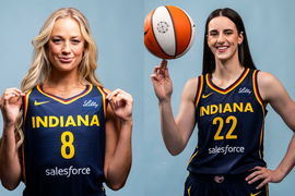 Sophie Cunningham and Caitlin Clark