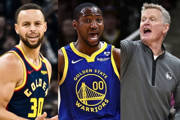 Stephen Curry, Jonathan Kuminga, Steve Kerr
