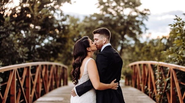 Cory Sandhagen with wife