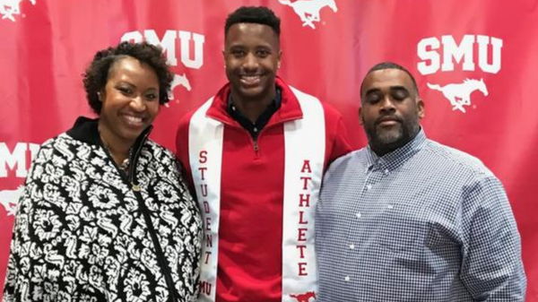 Courtland Sutton with his parents