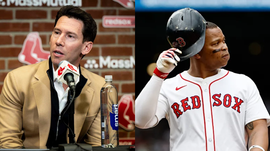 Craig Breslow and Rafael Devers-Red Sox