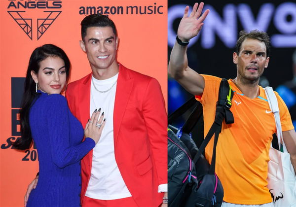 Cristiano Ronaldo, Georgina Rodriguez and Rafael Nadal