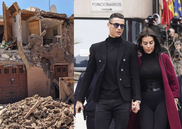 Cristiano Ronaldo Georgina Rodriguez earthquake