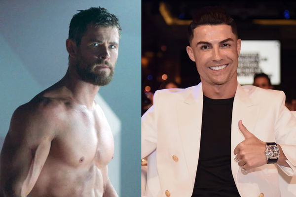 Cristiano Ronaldo and Chris Hemsworth