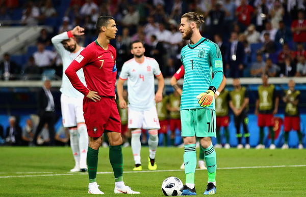 Cristiano Ronaldo and David De Gea