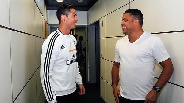 Cristiano Ronaldo and Ronaldo Nazario