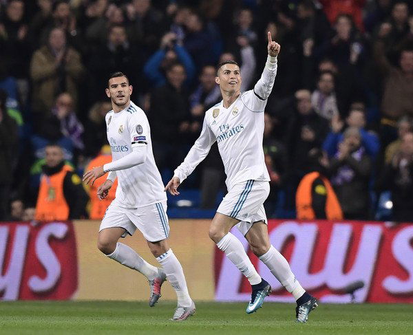 Cristiano Ronaldo and Theo Hernandez