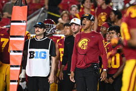 NCAA, College League, USA Football: Utah State at Southern California Sep 7, 2024; Los Angeles, California, USA; USC Tro