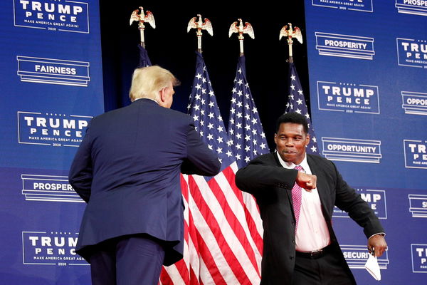 FILE PHOTO: President Trump delivers remarks on Black Economic Empowerment during an event at the Cobb Galleria Centre in Atlanta