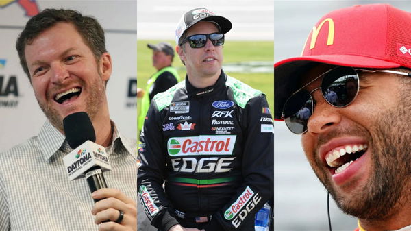 Dale Earnhardt Jr, Brad Keselowski, Bubba Wallace