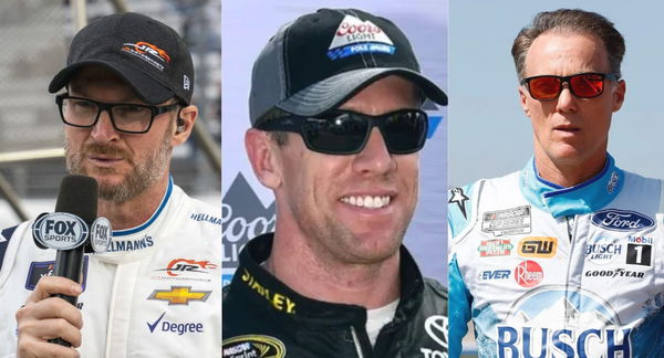 Dale Earnhardt Jr, Carl Edwards and Kevin Harvick