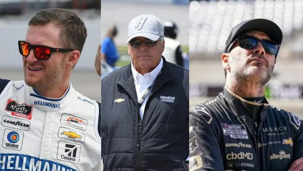 Dale Earnhardt Jr, Rick Hendrick, Jimmie Johnson