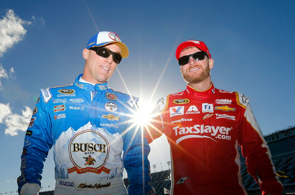 Dale Earnhardt Jr and Kevin Harvick