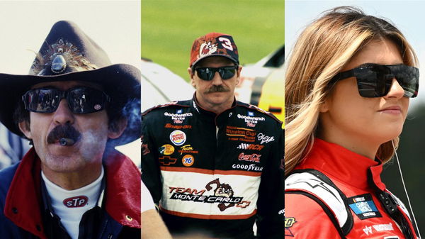 Dale Earnhardt, Richard Petty and Hailie Deegan