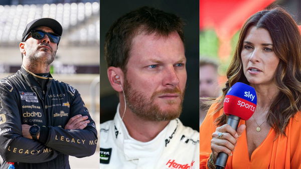 Jimmie Johnson, Dale Earnhardt Jr, and Danica Patrick