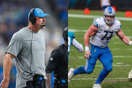 Dan Campbell and Frank Ragnow