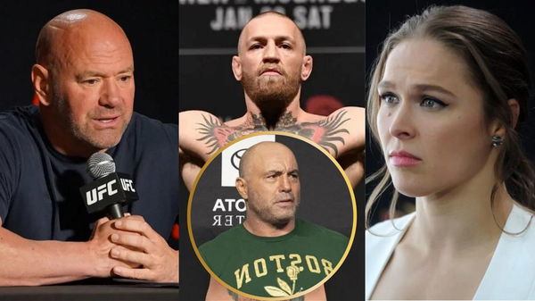 Dana White, Conor McGregor, Ronda Rousey and Joe Rogan