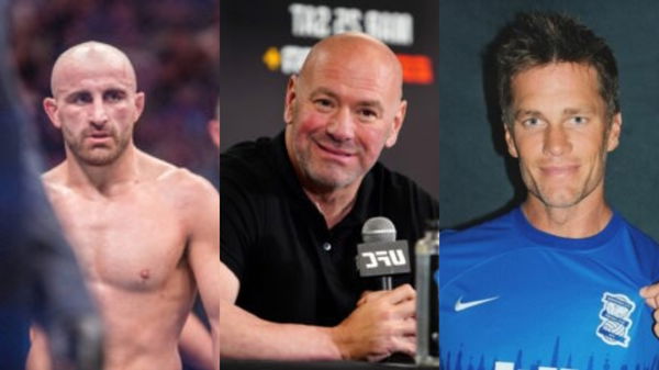 Dana White, Alexander Volkanovski, Tom Brady