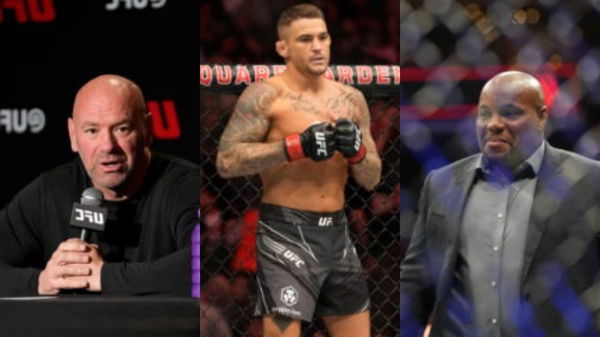 Dana White, Dustin Poirier, Daniel Cormier