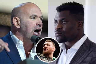 Dana White, Francis Ngannou, Conor McGregor