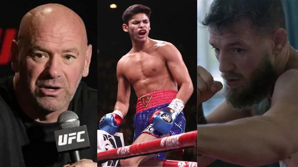 Dana White, Ryan Garcia and Conor McGregor