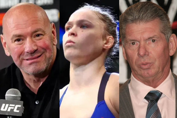 Dana White Vince McMahon Ronda Rousey
