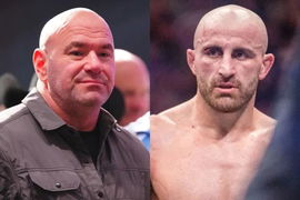 Dana White and Alexander Volkanovski