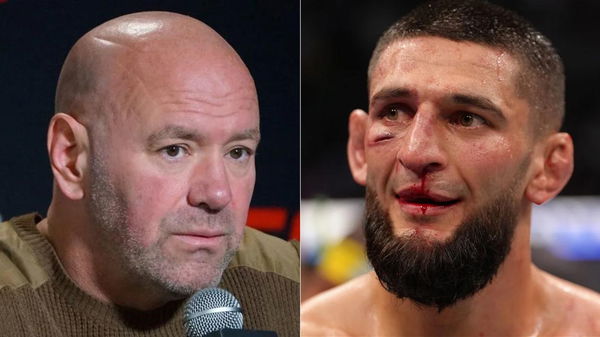 Dana White and Khamzat Chimaev