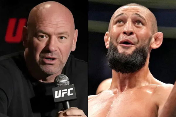 Dana White and Khamzat Chimaev