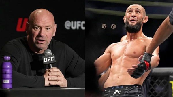 Dana White and Khamzat Chimaev