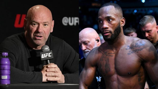 Dana White and Leon Edwards