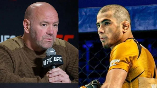 Dana White and Muhammad Mokaev