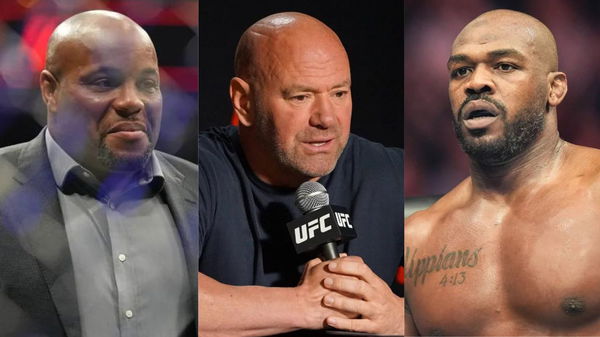 Daniel Cormier, Dana White and Jon Jones