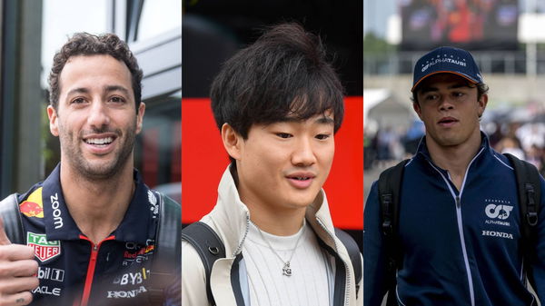 Daniel Ricciardo, Yuki Tsunoda, and Nyck de Vries